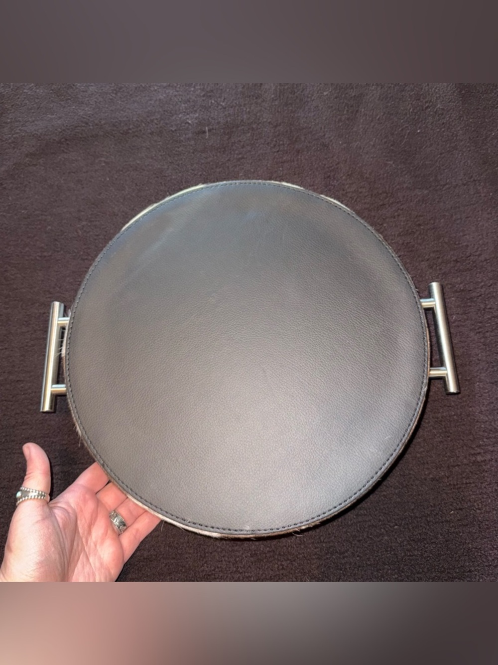 Bronc Cowhide Tray - Picture 2 of 2